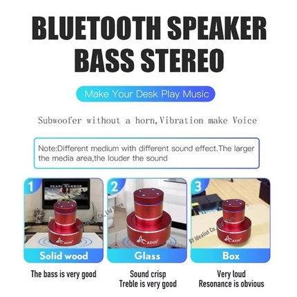 42W Wifi Wireless Speaker Bluetooth Red Vibro Music Surround Stereo Neighbor Column Adin Portable Vibration Speaker For Phone