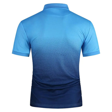 Summer Men's Polo Shirts CZ Ceska Zbrojovka Firearms Men's T-Shirts Short Sleeve Tees Gradient Color Mesh Cotton Lapel Tops S-5XL