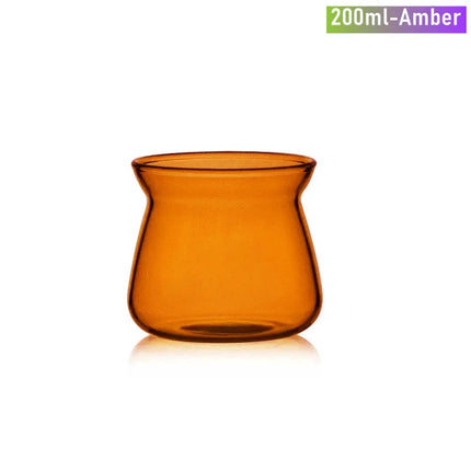 High Borosilicate Glass Coffee Carafe for Pour Over Coffee Maker 7oz/17oz Glass Coffee Pot Blue Amber Grey Clear Coffee Server