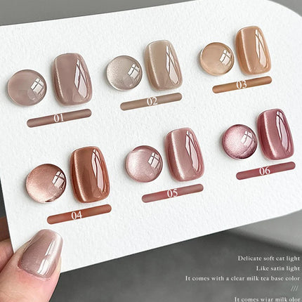 WS 10ML Pink Cat Eye Gel Nail Polish Ceramic Magnetic Gel UV Semi-permanent Enamels Varnish Nail Supplies For Professionals Gel