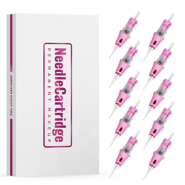 10PCS Tattoo Cartridge Needles Round Liner RL Disposable Safety Sterile Tattoo Needles for Permanent Makeup Tattoo Supplies