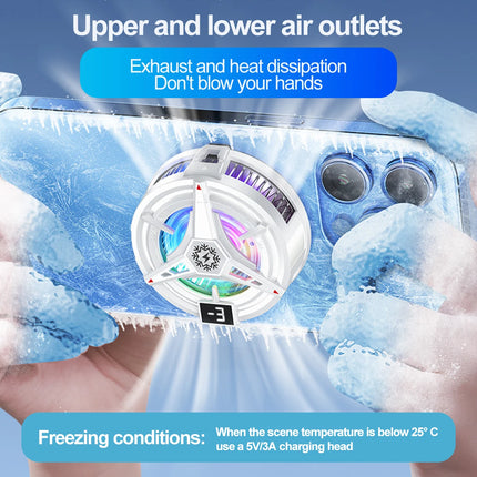 NEW Magnetic Phone Cooler/ Back-Clip 2 In 1 Semiconductor Radiator 3 Level Adjustment for IOS Android Tiktok Live Streaming