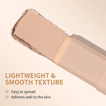 Matte Foundation Stick Waterproof Coverage Travel Flawless Eraser Foundation Stick Lightweight Enhance Skin Radiance Face Makeup