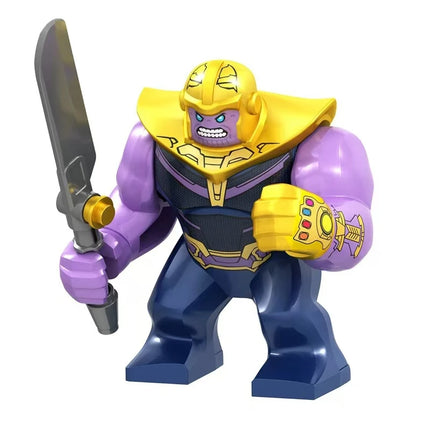 Building blocks, Marvel superheroes, assembled dolls, Spider Man, Iron Man, Venom, Shark, Deadpool, DIY gifts, children's toys