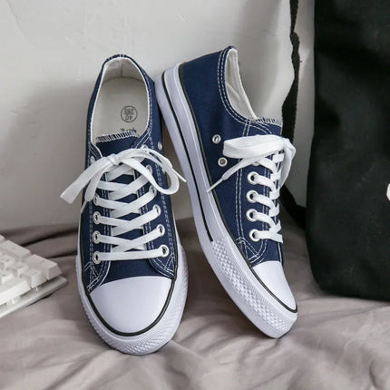 Unisex Casual Canvas Flat Shoes Spring Summer Breathable Rubber Sole Comfortable Slip-On Adults Flat Heel Fashionable Trendy