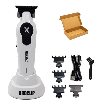 BRDCLIP X Series White FA1T 7700RPM Professional Electric Hair Trimmer Hair Clipper For Man Carving DLC Blade Barber Shop Tool