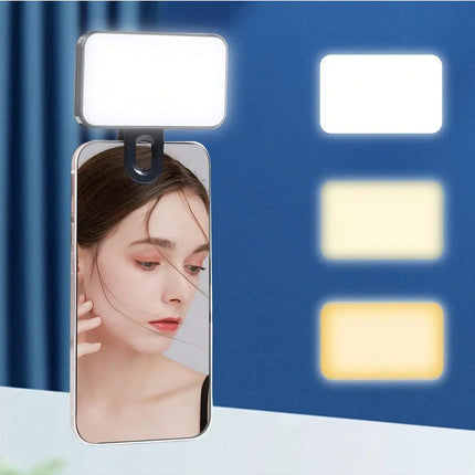 3 Modes, Rechargeable Led Selfie Ring Light With Phone Clip - High-Quality Beads, Usb Powered For Smartphones/Tablets/Laptops