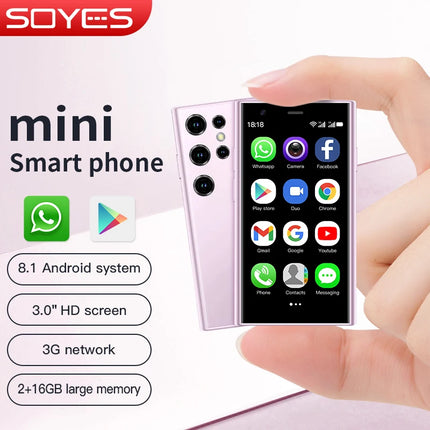 SOYES S23 Pro & Mini 24 Mini Smartphones Android 8.1 Dual SIM 3.0'' HD 1000mAh Battery WIFI Bluetooth 3G Small Mobile Phone
