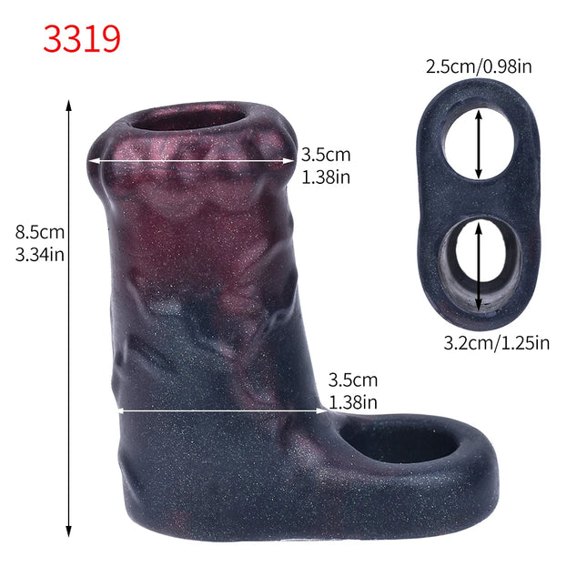 SXXY Close Head Realistic Penis Sleeve Sex Toys for Men Delay Ejaculation Dick Extender For Couples Sex Pleasure Sexshop