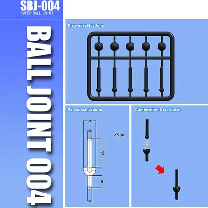 Resin Figure Ball Joint Parts Connector For MG RG HG Model Figures Model Detail Mobility Action Up Kits Hobby Toys Accessories