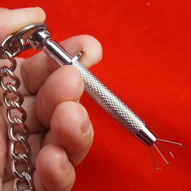 BDSM Spring Loaded Nipple Grabber Claws Clamps,Metal Breast Clips With Connecting Chain ,Sex Toys for Couples,Adult Games