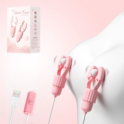 Gentle Nipple Pleasure Device – Dual Suction & Vibration for Sensitive Skin, Quiet Intimate Massager for Women, USB Rechargeable