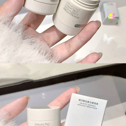 Pearlescent Diamond Liquid Highlighter Contour High Gloss Finish Luminizer Makeup Gel Face Body Brighten Glitter Natural Contour