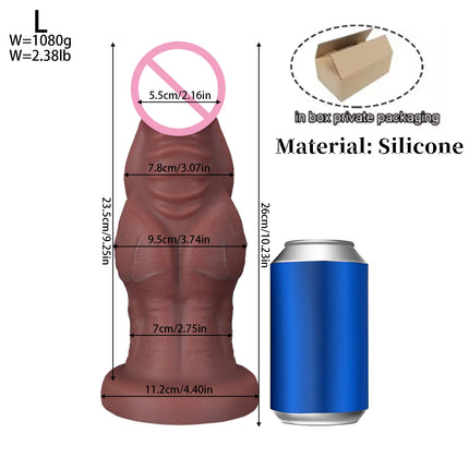S-XXL Huge Anal Plug Liquid Silicone Soft Conical Butt Plug Big Anal Dildos for Women Men G-spot /prostate Massage 18+ Sex Toys
