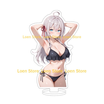 Hot game Anime sexy lingerie bikini girl student big ass big breasts bunny girl Anime Figure Acrylic stand desk ornament gift