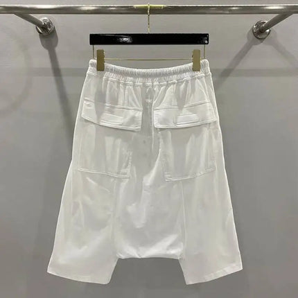 HKSH Summer New Men's Tide Y2K Original Design High Street cotton Fashion Punk Dark Casual Loose Cropped Pants Shorts Ins HK5611