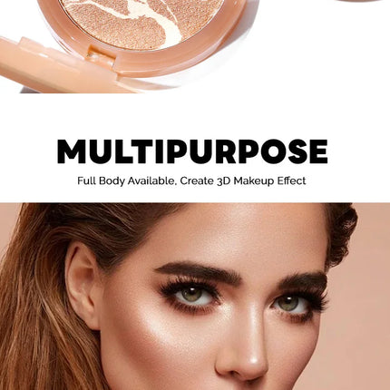Truth'Key Mousse Bronzer,Matte Cement Brown Nose Shadow Facial Contouring Monochrome Natural Color Rendering 3D Makeup