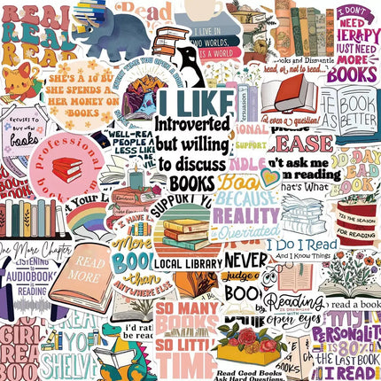 10/50/100pcs Mix Kindle Smut Bookish Dark Romance Reading Book Stickers Aesthetic DIY Scrapbooking Notebook Laptop Phone Sticker