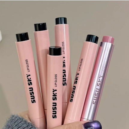 Rouge à Lèvres Violet Gris Fumé Fini Velours Mat Application Douce Mousse à Lèvres Teinte Lèvres Imperméable Brillante Effet Miroir Maquillage Non Décolorant