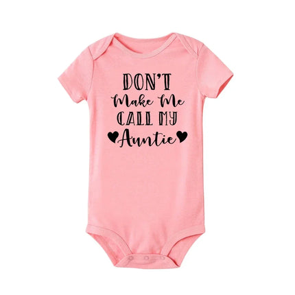 Don't Make Me Call My Crazy Uncle Funny Infant Rompers Fashion Baby Bodysuit Boys Girls Clothes Newborn Cute Toddler Jumpsuit