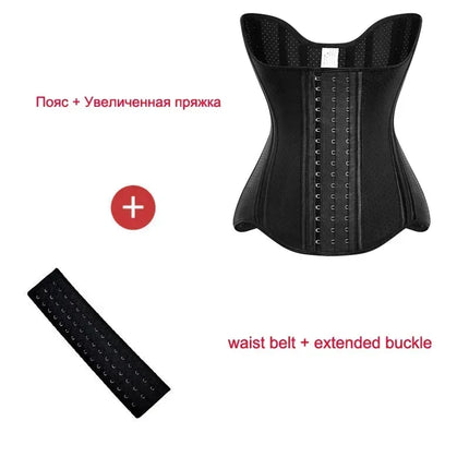 Slimming Sheath Latex Rubber Waist Trainer Cincher Corset Shapewear Belly Body Shaper Modeling Strap Fajas Colombian Girdle Belt
