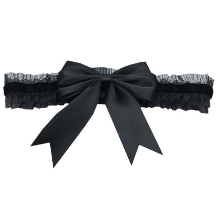 1PC Women Lace Thigh Ring with Bow Elastic Leg Ring for Wear Lolita Fashion Accessory