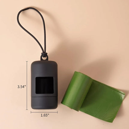 Pet Garbage Bag Dispenser Solid Color Dog Poop Bags Carrier for Dog Walking