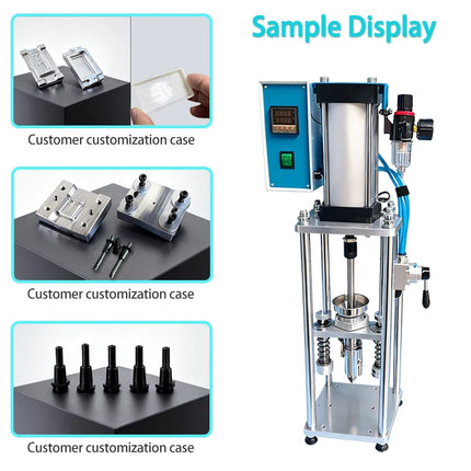 20g Mini Vertical Plastic Injection Molding Machine 350℃ 110V/220V for Small Production Mold Maker for Polymer ABS PVC USB Toy