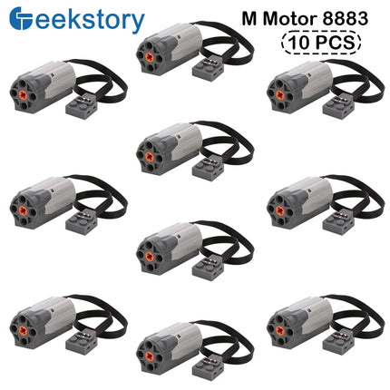 Technical Part 8883 M Motor Compatible with legoeds Power Functions Building Block Car Truck Vehicles Model Power Up Speed Motor