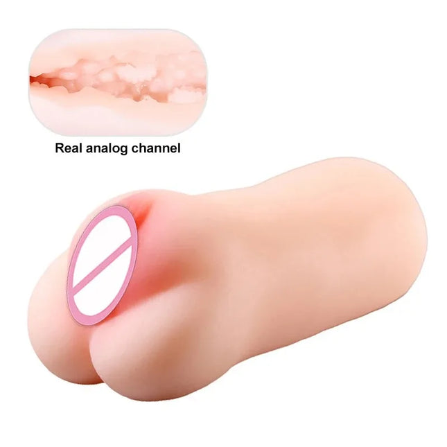 Soft Realistic Vagina Male Masturbator - Silicone Artificial Pocket Pussy Cup, Blowjob Doll Sex Toy for Men, Sex Shop Essential
