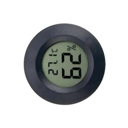 1~10PCS +70°C Mini LCD Digital Thermometer Hygrometer Round Temperature Humidity Tester Sensor Detector For Freezer Cigar Box