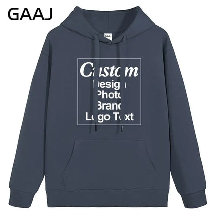 High Quality Custom Hoodie Cotton Sweatshirt Print Embroidery Brand Logo Text Photo Design Men Women Famliy Team Clothing 300g