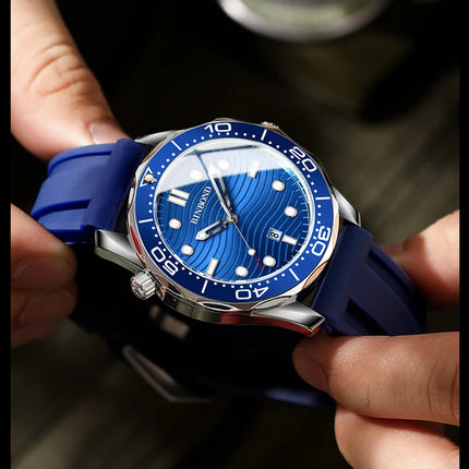BINBOND B2820 New Casual Fashion Ultra-thin Seahorse Series Quartz Men's Watches 30M Waterproof Luminous Sports Men's Watches