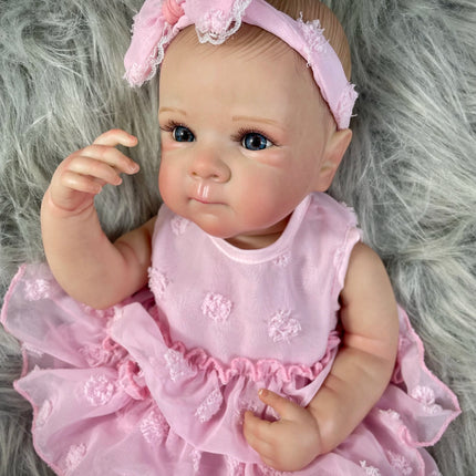 MRB 18 Inch Bettie Full Body Vinyl Girl Washable Reborn Baby Doll With Painted Lifelike Hair Bebe Reborn Christmas Toys