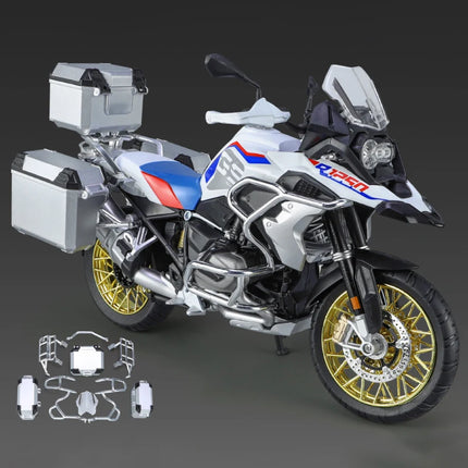 1/9 R1250 GS ADV Alloy Racing Motorcycle Diecasts Street Sports Motorcycle Model Simulation With Light Collection Childrens Gift
