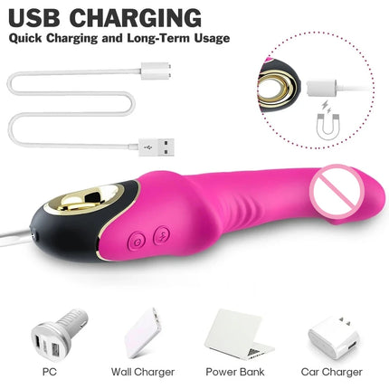Sex Toys 9 Frequency Dildo Vibrator Silicone Penis Female Masturbator G-spot Vagina Stimulator Sex Machine Vibrator