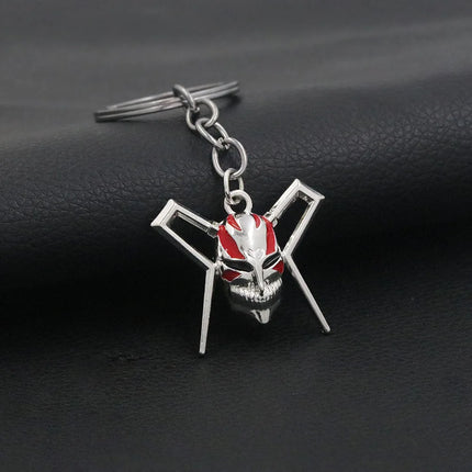 Anime Bleach Keychain Cosplay Props Kurosaki Ichigo Pendant Necklace For Women Men Backpack Charm Choker Jewelry Gifts