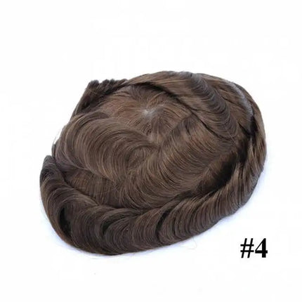 Man Wig Men Toupee Swiss Lace Front Indian Human Hair System Lace PU Male Prosthetic Hair Human Hair Wigs Natural Hairline 130%