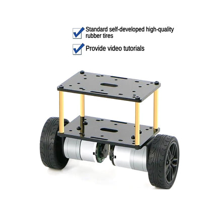 2WD Wheel Balancing Trolley MG310 Encoder Motor Self Balancing Robot Car for STM32 Robot DIY Kit to PID Parameter Adjustment LQR