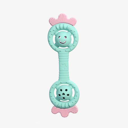 Baby bite glue anti eating hand tool, water boiling grinding tooth stick, silicone strawberry teddy bear, ringing toy