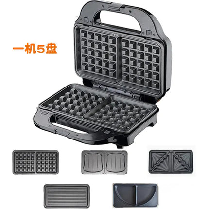 220V Mifanvers Multifunction Waffle Maker Sandwich Toaster Breakfast Grill Pancake Machine for Home Use