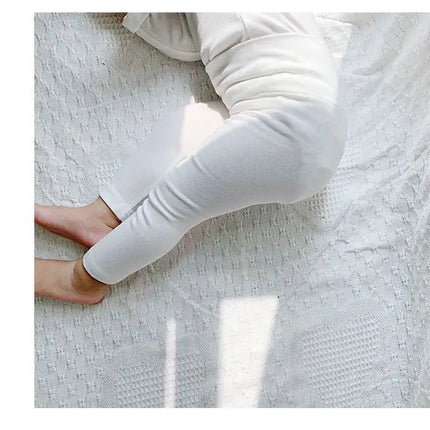 Autumn Spring Baby Girl Leggings Cotton Baby Boys Ribbed Full Length Infant Kids Clothes Skiny Pants Children Casual Trousers
