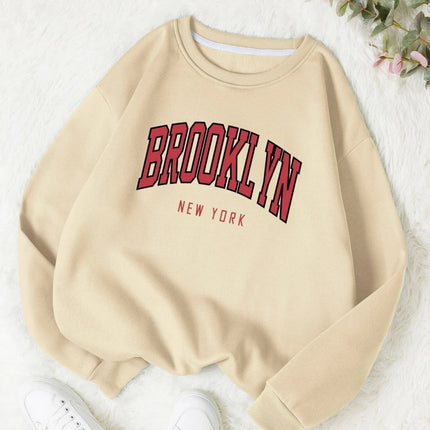 Brooklyn New Work Printed Hoodies Women Cotton Colorful Clothes  Basic Trend Hooded Tops Be Durable Harajuku Hoodie Womens
