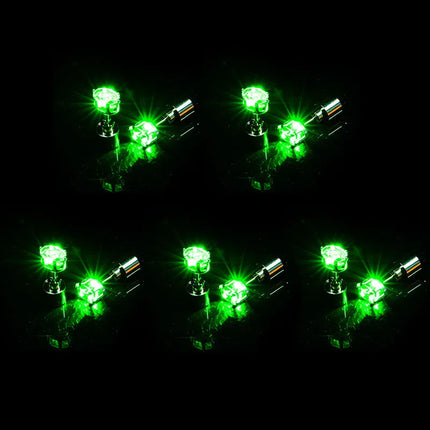 1/5Pair LED Earring Bar Club Glowing Earring Girl Women Ear Accessories Light Up Bling Ear Stud Gogo Dance Fashion Jewelry