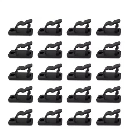 20/50Pcs Self Adhesive Cable Clips Cord Management Wire Organizers Desk Tidy Clamp for Home Office Car Cable Manager