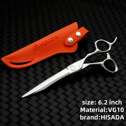 HISADA Hairdressing Scissors Professional Barber Scissors 6.0 Inch Scissors VG10 Material Professional Barber Scissors