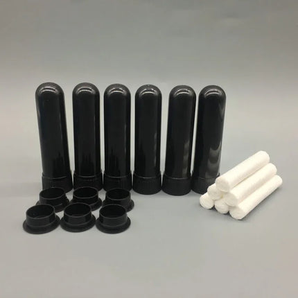 100sets Empty Nasal Inhaler Tubes White Inhaler Stick for Essential Oil Aromatherapy Blank Nasal Inhalers for Essential Oils