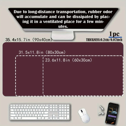 Large White Sports Car Design Gaming Mouse Pad Anti-Slip Rubber Base Extended Desk Mat for Gamer Office Use Computer Accessories