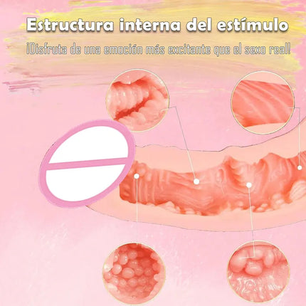 Halloween Set Realistic Dildo Pocket Pussy Tight Channels Soft Realistic Dildo for Women Men, Adult Sex Pocket Pussy Masturbators