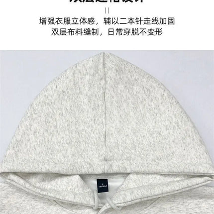 Hooded Casual Letter Sweatshirt Sudadera Oversized Hoodie Ropa De Mujer American Retro Jacket Black Streetwear Women Jacket
